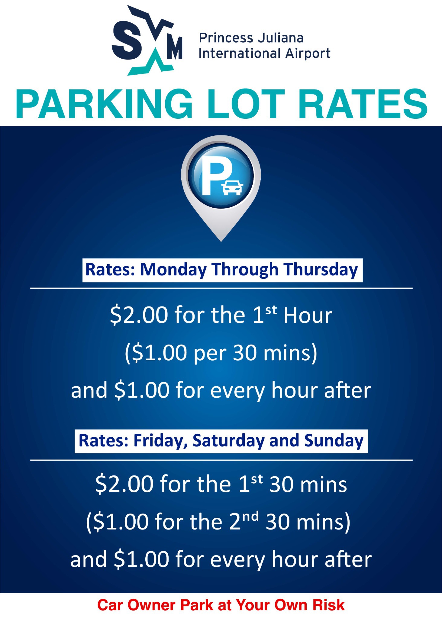 parking rates 2022